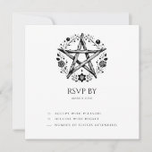 Romantische Pagan Wicca Wedding RSVP Einladung (Vorderseite)