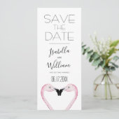 Romantische PalmWedding retten das Datum der Einla Save The Date (Stehend Vorderseite)