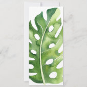 Romantische PalmWedding retten das Datum der Einla Save The Date (Rückseite)