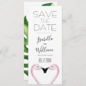 Romantische PalmWedding retten das Datum der Einla Save The Date (Vorne/Hinten)