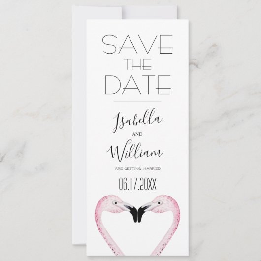 Romantische PalmWedding retten das Datum der Einla Save The Date (Vorderseite)