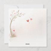 Romantische Panda-Karte Feiertagskarte (Rückseite)