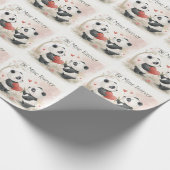 Romantische Panda-Karte - Seien Sie mein ewig Geschenkpapier (Ecke)