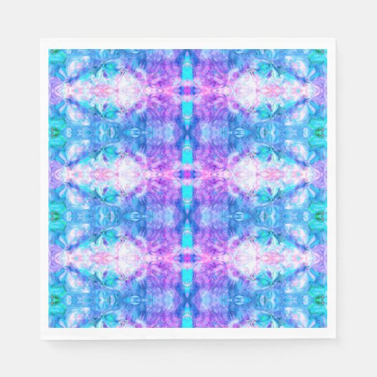 Romantische Papierplatte - Oriental Boho Fantasy Serviette (Vorderseite)