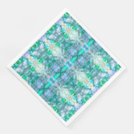 Romantische Papierplatte - Oriental Boho Fantasy Serviette (Ecke)