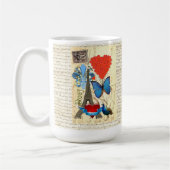 Romantische Paris-Collage Kaffeetasse (Links)