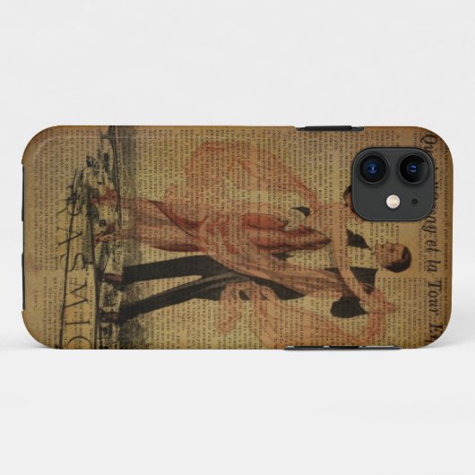 romantische Paris-Walzerballsaaltänzer Case-Mate iPhone Hülle (Rückseite (Horizontal))