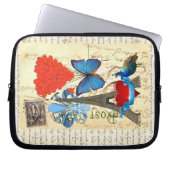 Romantische Pariser Collage Laptopschutzhülle (Vorderseite)