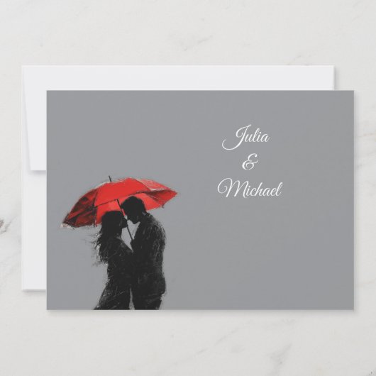 Romantische Pariser Liebe Silhouette Save The Date (Rückseite)