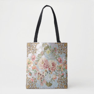 Romantische Pastel Florals Blues Tasche