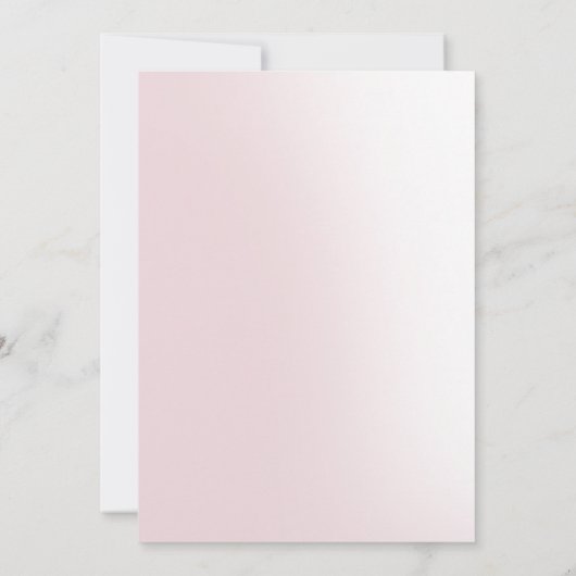 Romantische Pastel-Rose Blumensüß 16 Save The Date (Rückseite)
