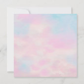 Romantische Pastell-Hochzeitsankündigungen – Sanft (Rückseite)