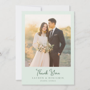 Romantische Pastell-Minimalistische Fotografie Dankeskarte