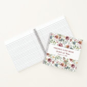 Romantische Pastell-Rose Blumenladen Notizblock (Innenseite)