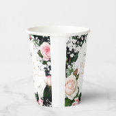 Romantische Pastell-Rose Brautparty Pappbecher (Rechts)