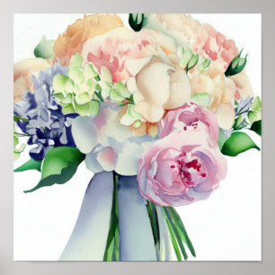 Romantische Pastelle, Attendants Bouquet (D) Poster