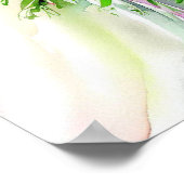 Romantische Pastelle, Bridal Cascading Bouquet 2, Poster (Ecke)