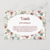 Romantische Pastellfarben Hochzeitskarte Blume Begleitkarte (Vorderseite)