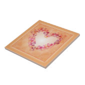 Romantische Pastellherzen und abstrakte Formen Fliese (Seite)