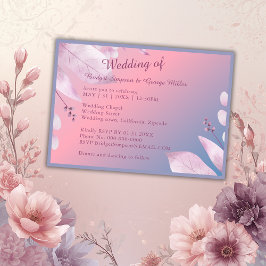 Romantische Pastellkirsche Blüte Sakura Hochzeit Einladung