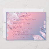 Romantische Pastellkirsche Blüte Sakura Hochzeit Einladung (Vorderseite)