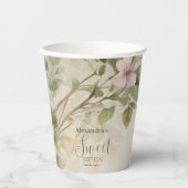 Romantische PastelWildblumen Süß 16 Pappbecher (Vorderseite)