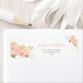 Romantische Peach-Rose Blumenrückgabe (Insitu)