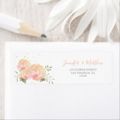 Romantische Peach-Rose Blumenrückgabe (Insitu)