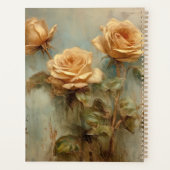 Romantische Peach-Rose Planer (Rückseite)