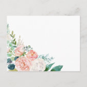 Romantische Peonieberatung & Wohlfühlwünsche Hinweiskarte (Rückseite)