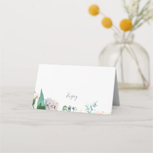 Romantische Peonies Buffet Food Label Cards Platzkarte