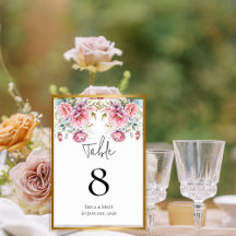 Romantische Peonies Hochzeitskarte