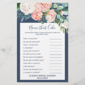 Romantische Peony-Blume | Blauer Name, der das Kuc Flyer (Vorne)