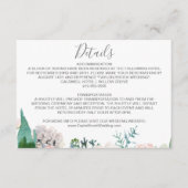 Romantische Peony-Blume Hochzeitskarte Begleitkarte (Vorderseite)