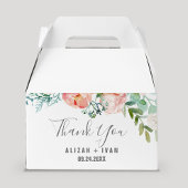 Romantische Peony-Blume Vielen Dank für Ihre Hochz Geschenkschachtel