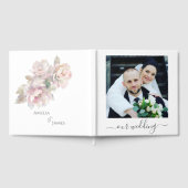 Romantische Peony Floral Wedding Gästebuch (Voll)