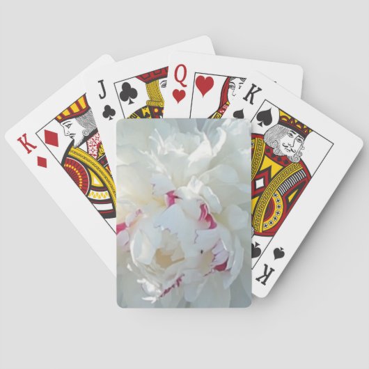 Romantische Peony Playing Cards Spielkarten (Rückseite)