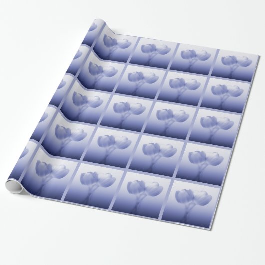 Romantische Periwinkle Geschenkpapier (Ungerollt)