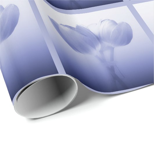 Romantische Periwinkle Geschenkpapier (Rolleneckpunkt)