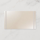 Romantische Perlen Begleitkarte (Rückseite)