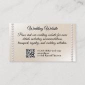 Romantische Perlen Begleitkarte (Vorderseite)