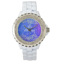 Romantische Perlen Blue Lila eWatch