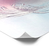 Romantische Petals - Blumenposter in Aquarellfarbe Poster (Ecke)