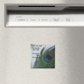 Romantische Pfauenhochzeit retten das Datum Magnet (In Situ (Geschirrspüler))