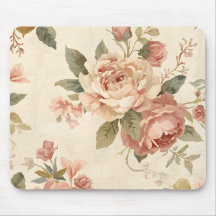 Romantische Pfingstrose & Rosen Vintage-Garten