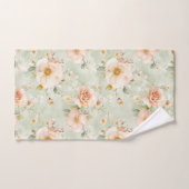Romantische Pfirsich-Minze-hübsche Rosen Blumen Badhandtuch Set (Handtuch)