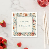 Romantische Pfirsichblüten Serviette (Beispiel)