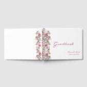 Romantische Pink-Floral-Aquarellschrift Gästebuch (Voll)