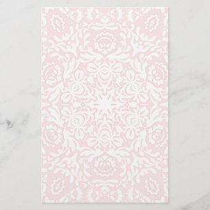 Romantische Pink Lace Floral Stationierung Briefpapier