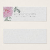 Romantische Pink Peonies Wedding Website UAWG (Vorne & Hinten)